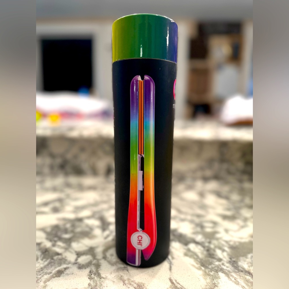 CHI 1" Ceramic Hairstyling Flat Iron ☮️Peace and Love❤️ Limited Edition